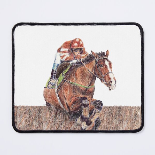Item preview, Florida Pearl racehorse coloured pencil drawing for charity designed and sold by JayTCee.