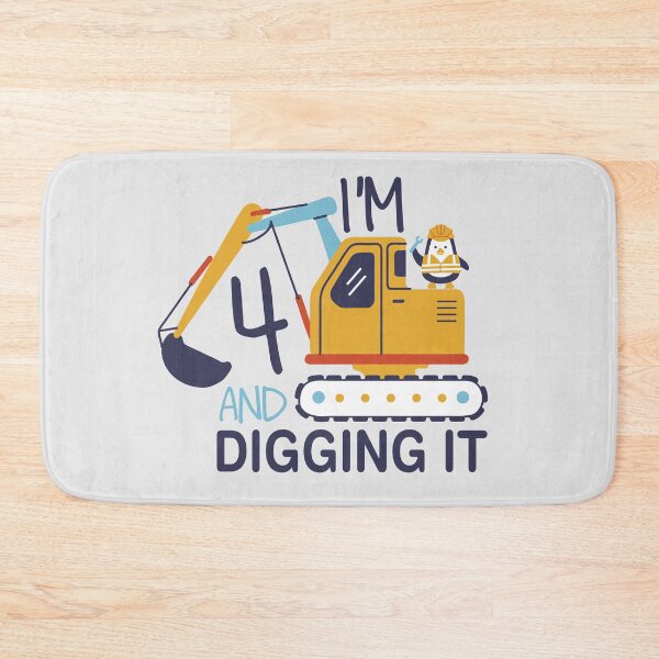 Item preview, I'm 4 years old and I'm digging with my friend the penguin! designed and sold by Creacel26.