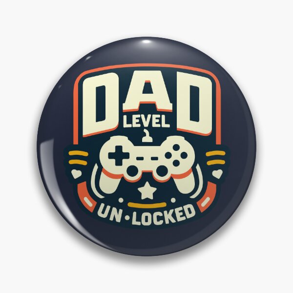 Item preview, Dad Level Unlocked Vintage Funny Dad Gift designed and sold by MommyVibeArts.