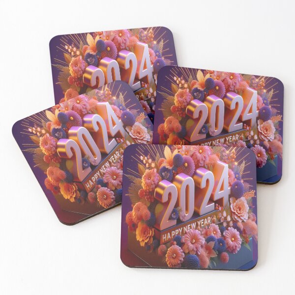 Item preview, Happy New Year 2024 designed and sold by AwesomeDigiShop.