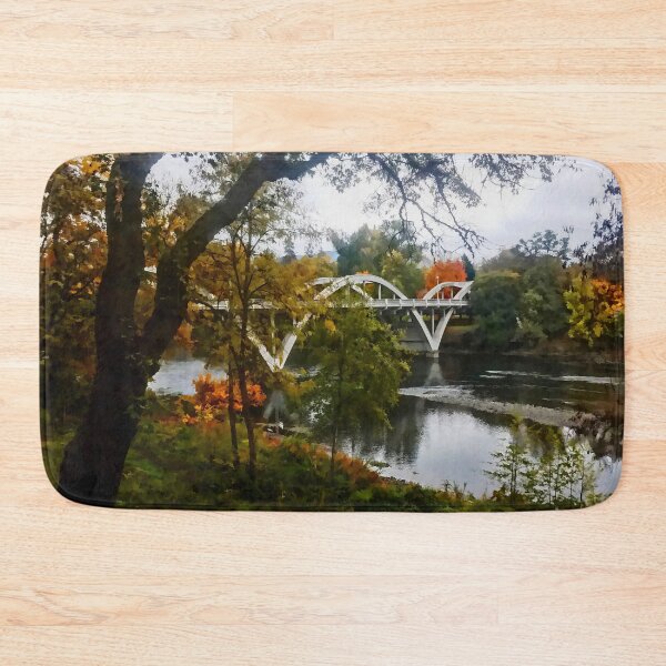 Item preview, Oregon Bridge With Fall Leaves designed and sold by Walter Rice.