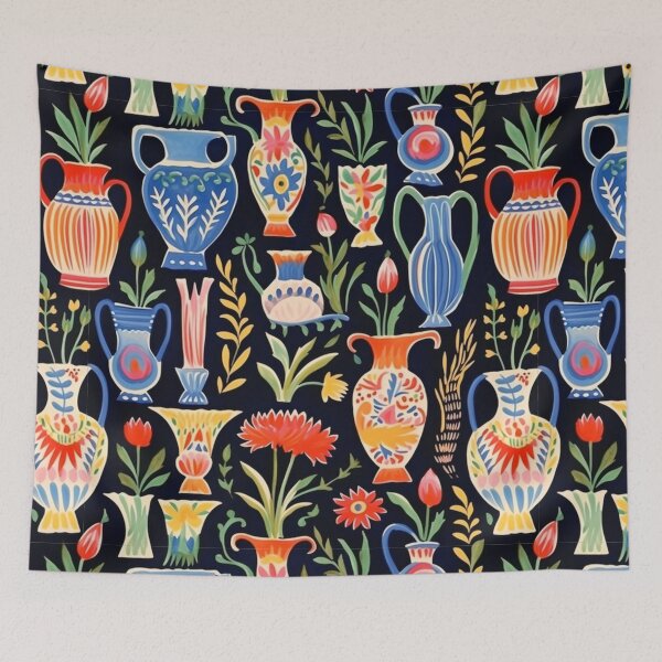 Item preview, Hand-Painted Floral Jugs Digital Pattern  designed and sold by vallisrowe.