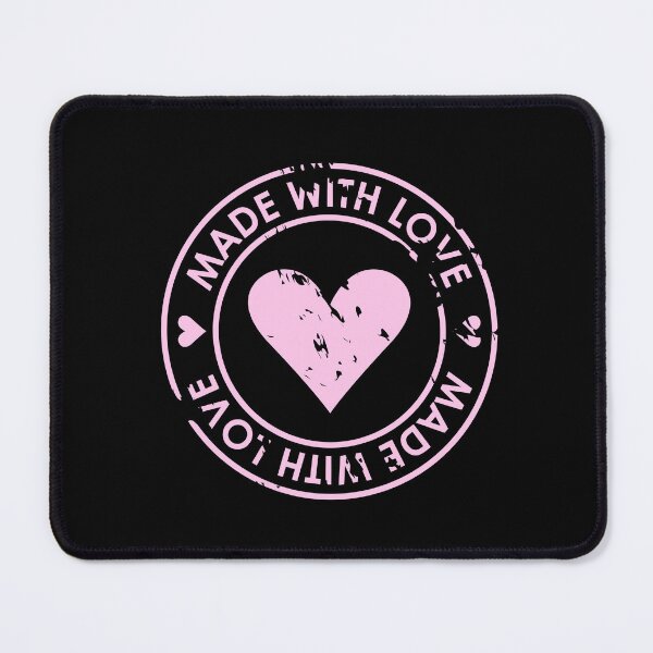 Item preview, Made with Love Pink Heart Valentine's Day designed and sold by Comfy Creations.