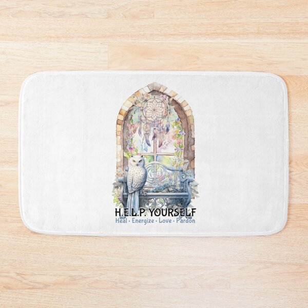 Item preview, Owl H.E.L.P. Yourself - Heal, Energize, Love, Pardon designed and sold by Karen Wood.