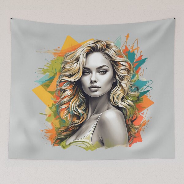Item preview, Classy Elegant Woman: Sensual Blonde Beauty - Retrofuturism Silhouette designed and sold by MindfulVisionz.