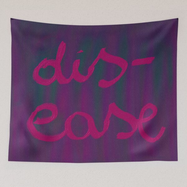 Item preview, DIS-EASE word art print designed and sold by nataliavandalia.