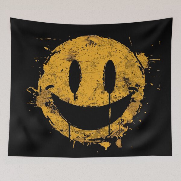 Artikelvorschau, Saurer Verfall - Urban Grunge Smiley Face entworfen und verkauft von Sir Meow Meow.