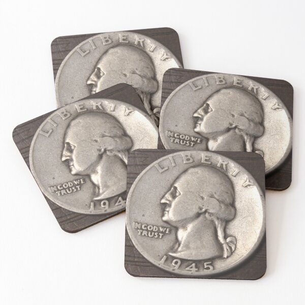 Item preview, 1945 Washington Quarter  designed and sold by coinsxcrochet.