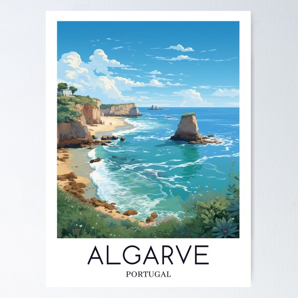 Artikel-Vorschau von A Pop Art Travel Print of Algarve - Portugal , designt und verkauft von StudioRedKoala.