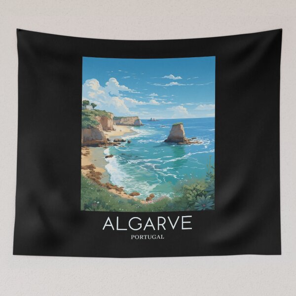 Item preview, A Pop Art Travel Print of Algarve - Portugal  designed and sold by StudioRedKoala.