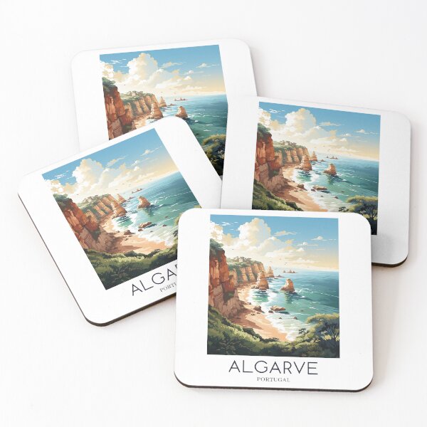 Item preview, A Pop Art Travel Print of Algarve - Portugal  designed and sold by StudioRedKoala.