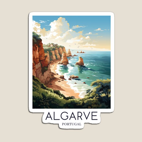 Artikel-Vorschau von A Pop Art Travel Print of Algarve - Portugal , designt und verkauft von StudioRedKoala.