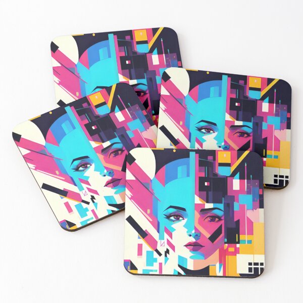 Item preview, pintura abstracta de una mujer designed and sold by norachiang.