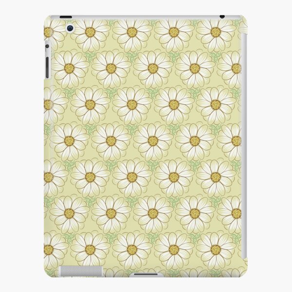 Doodle Daisies Cream Pattern iPad Snap Case