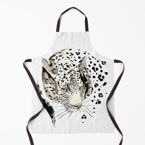 Item preview, Black and White Ink Beautiful Snow Leopard Wildlife Animal Art Design designed and sold by Monica C. Webster.