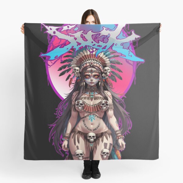 Vista previa del artículo con la obra «reina azteca», diseñado y vendido por Simon&Valarie Ramirez.