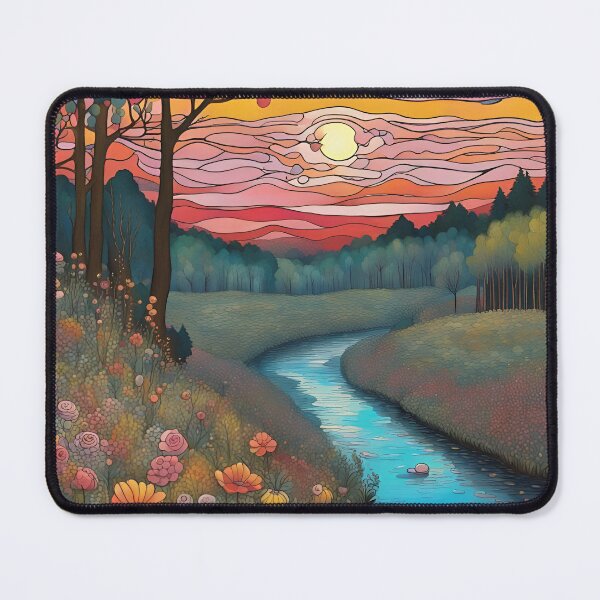 Item preview, Rising Sun in a Valley with Flowers. designed and sold by Artbyterigibson.