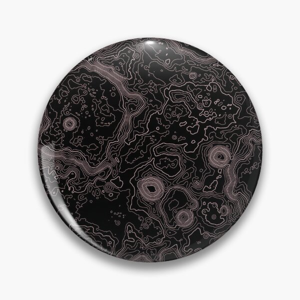 Item preview, Moon Topographic Lines designed and sold by UnrealQuake.