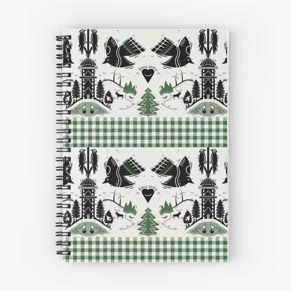Item preview, Black Forest Feldberg with checked pattern designed and sold by Andrea Snuggs.