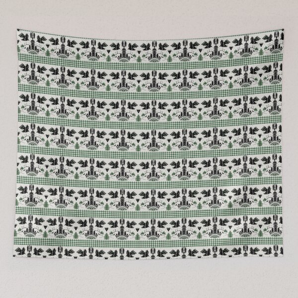 Item preview, Black Forest Feldberg with checked pattern designed and sold by Andrea Snuggs.
