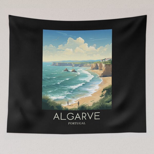 Item preview, A Pop Art Travel Print of Algarve - Portugal  designed and sold by StudioRedKoala.