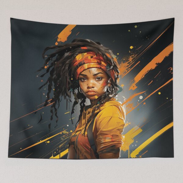 Item preview, Butter Glow Essence: Afrofuturism Art designed and sold by UrbanEthnicArts.