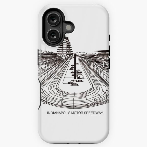 Vista previa del artículo con la obra «Indianápolis Motor Speedway, dibujo de líneas finas», diseñado y vendido por ArtfulMiller.