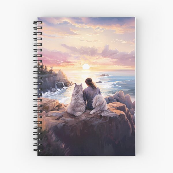 Item preview, Dog lovers water color painting - a girl and her dogs designed and sold by PawfectTeem.