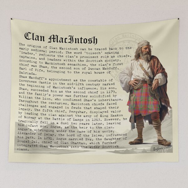 Aperçu de l'œuvre Histoire du clan écossais MacIntosh créée et vendue par BagTown Clans.