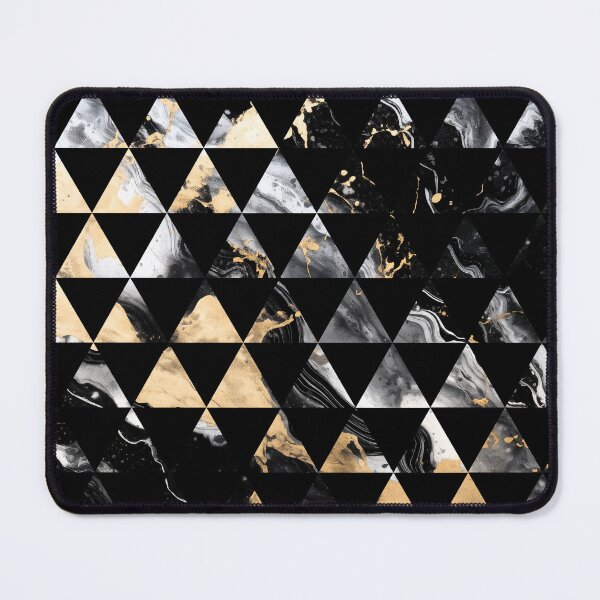 Item preview, Geometric Black & Gold Marble designed and sold by CreateHappy.