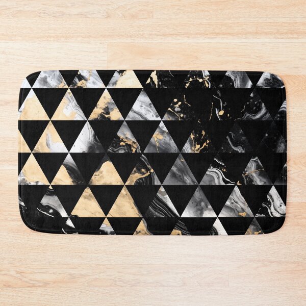 Item preview, Geometric Black & Gold Marble designed and sold by CreateHappy.