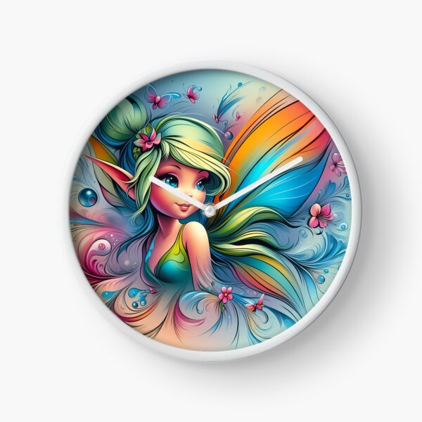 Vista previa del artículo con la obra «Rainbow Zephyr: El duende de los cielos vibrantes», diseñado y vendido por Vitalka-uk.