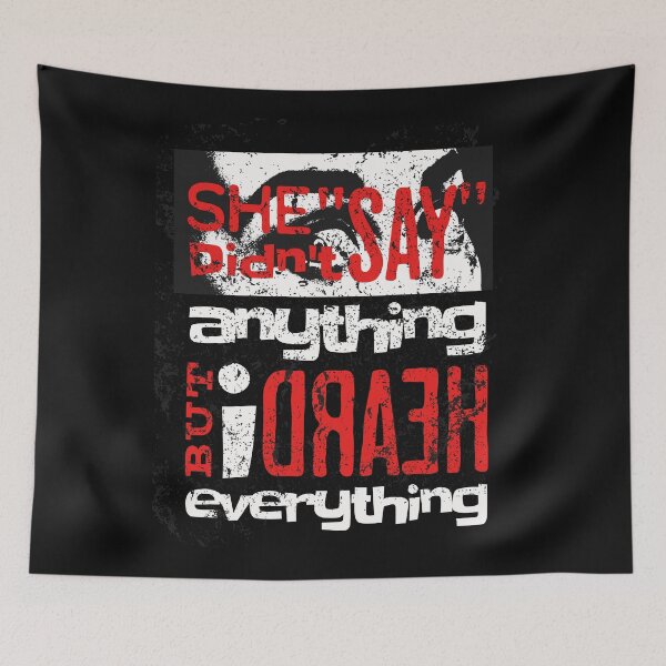 Item preview, She didn't say anything but I heard everything. designed and sold by DrawnToColour.