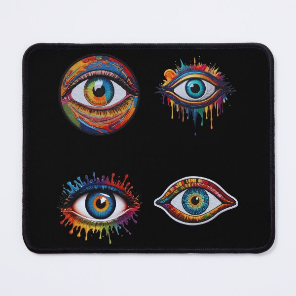 Item preview, Cool Iron On Patches Eye Sticker Pack designed and sold by saloui.