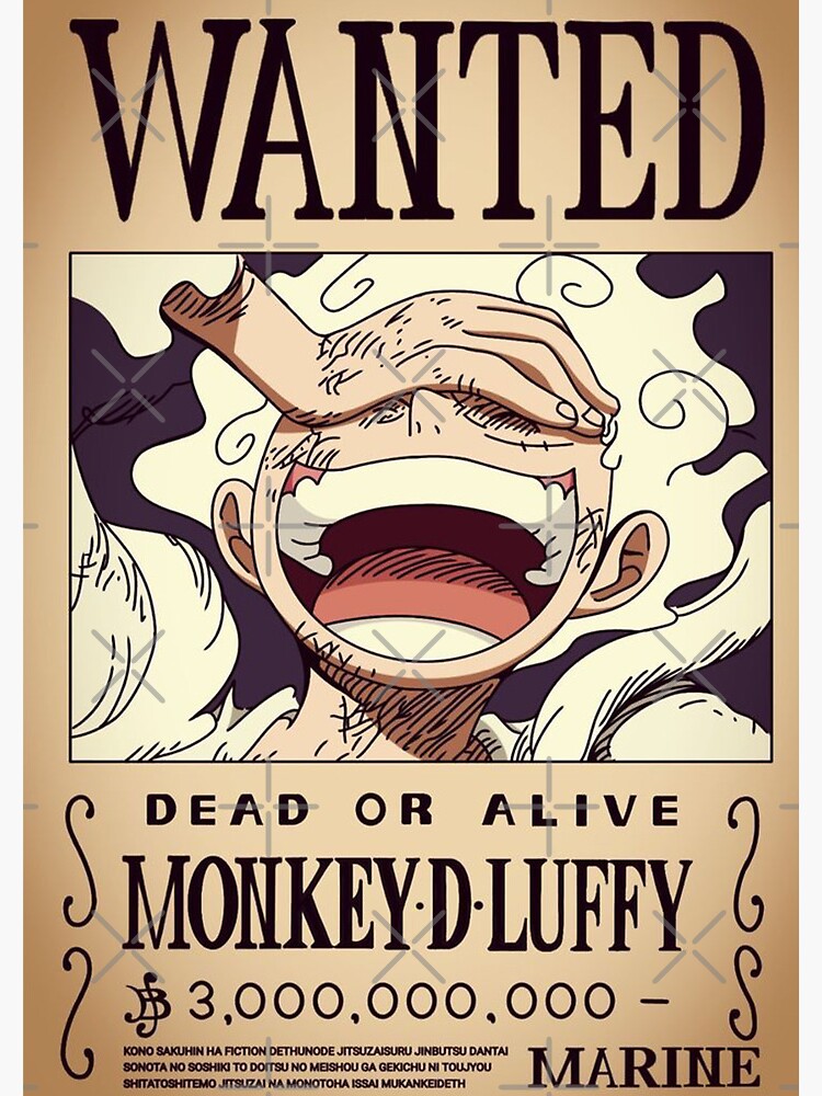 KAIDO bounty wanted poster one piece Spiral Notebook