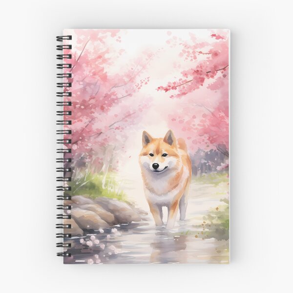 Item preview, Shibainu with Sakura tree designed and sold by PawfectTeem.