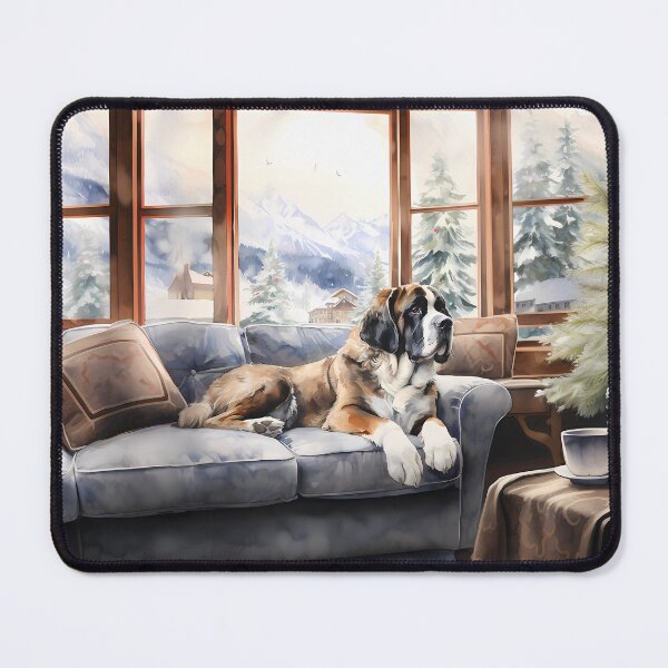 Item preview, Saint Bernard sit by the window designed and sold by PawfectTeem.
