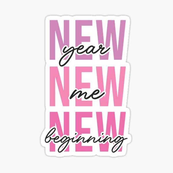 Item preview, New Year New Me New Beginning designed and sold by tearracreative.