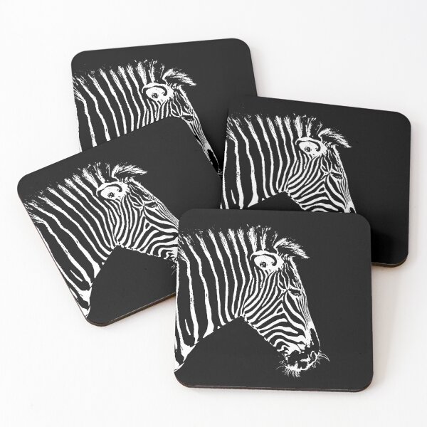 Item preview, Black & White Side Profile of African Zebra designed and sold by MillerDesigns.