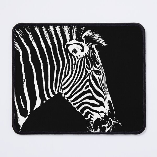 Item preview, Black & White Side Profile of African Zebra designed and sold by MillerDesigns.