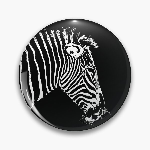Item preview, Black & White Side Profile of African Zebra designed and sold by MillerDesigns.