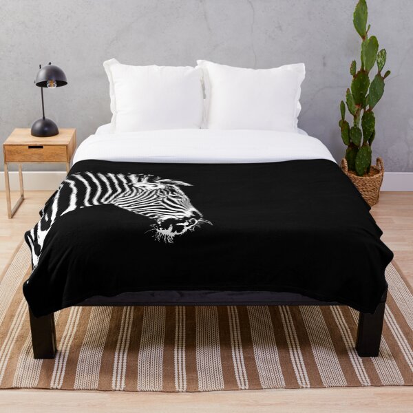 Item preview, Black & White Side Profile of African Zebra designed and sold by MillerDesigns.