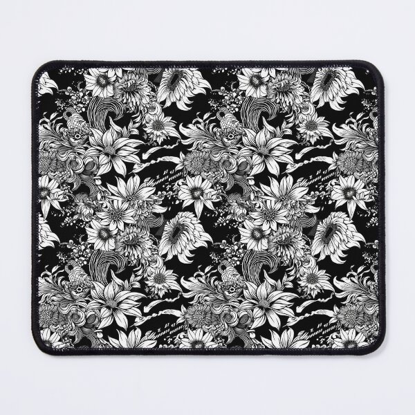 Item preview, beautiful black and white floral designed and sold by Rxgrets.