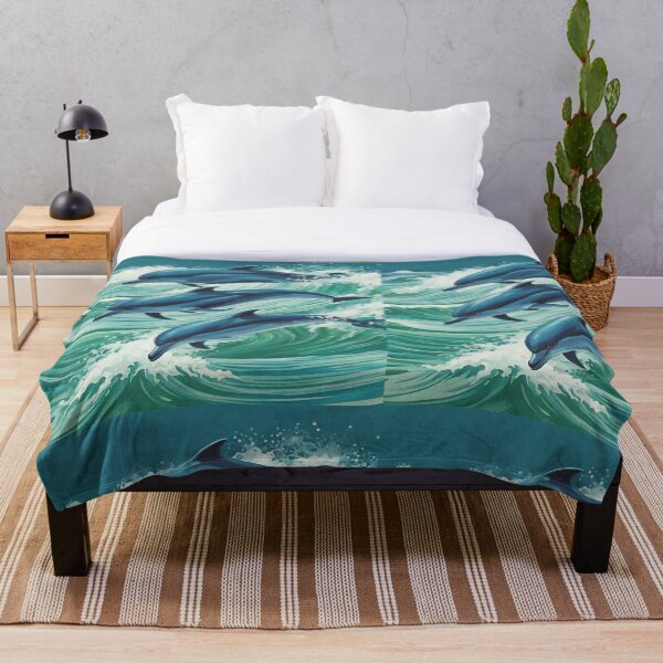 Item preview, Dolphin Dance in the Waves designed and sold by Lorets-Designs.