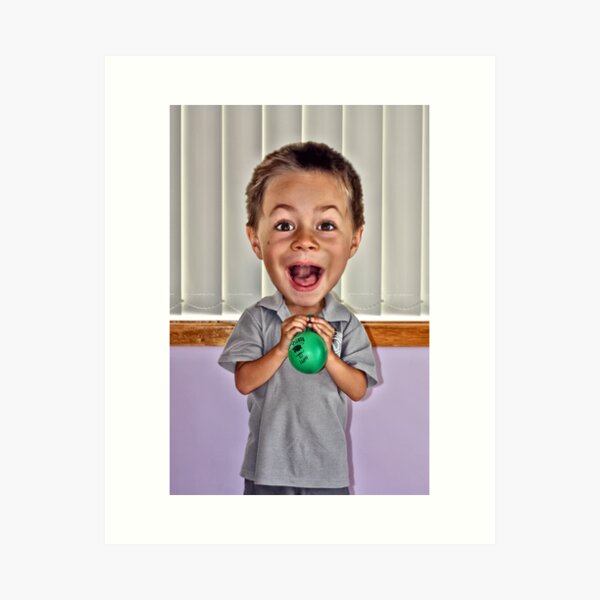 Isn't The Balloon Supposed To Get Bigger??? Art Print