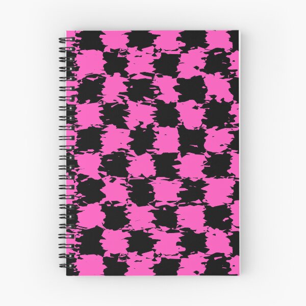 Item preview, 2D Splattered Pink and Black Checkerboard Pattern designed and sold by TheRulerofEarth.