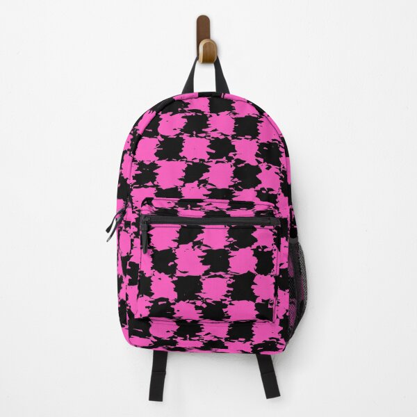 Item preview, 2D Splattered Pink and Black Checkerboard Pattern designed and sold by TheRulerofEarth.