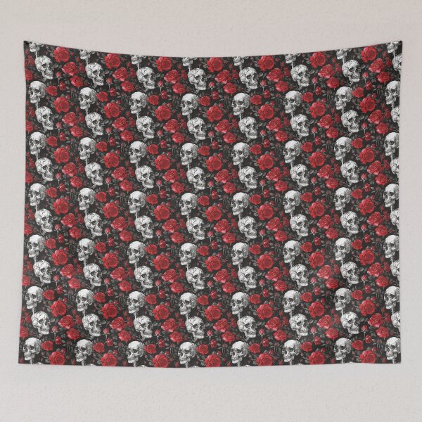Item preview, skulls and roses  designed and sold by Rxgrets.