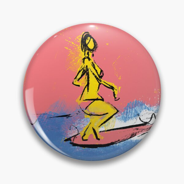 Item preview, Dancing surfer girl designed and sold by WhackoDesigns.