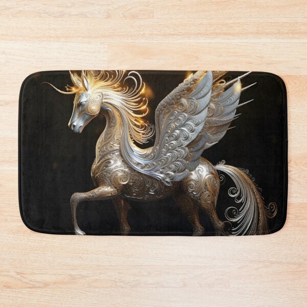 Artikelvorschau, Verzierter goldener filigraner Pegasus entworfen und verkauft von dcrc.